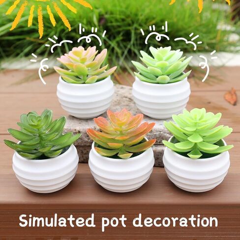 1Pcs Artificial Aloe Succulents Plants Pots Green Fake Plants Home Garden Office Table Potted Decoration,7x7x4.5cm (Pink) in Saudi Arabia
