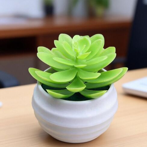 1Pcs Artificial Aloe Succulents Plants Pots Green Fake Plants Home Garden Office Table Potted Decoration,7x7x4.5cm (Pink) in Saudi Arabia