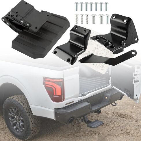 F150 Rear Bed Step for Ford F-150 2021 2022 2023 (Excludes Dual Exhaust) Truck Bed Side Step Retractable Bumper Step Tailgate Bedstep Replace# 75328-01A 7532801A in Saudi Arabia