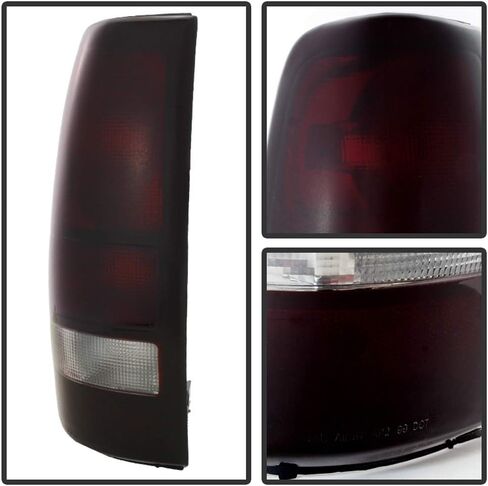 ACANII - For 1999-2002 Chevy Silverado 99-06 GMC Sierra Red Smoke Tail Lights Brake Lamps Set in Saudi Arabia