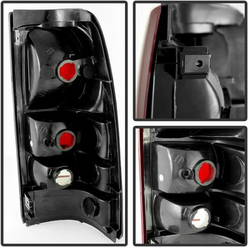 ACANII - For 1999-2002 Chevy Silverado 99-06 GMC Sierra Red Smoke Tail Lights Brake Lamps Set in Saudi Arabia