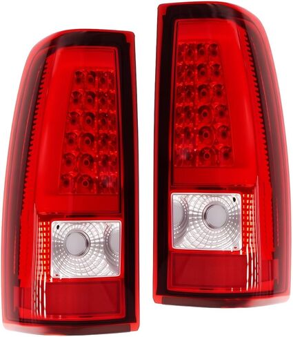 Pair Tail Lights w/Bulbs & Harness Compatible with 2003-2006 Silverado 1500 2500 3500 Taillights Rear Tail Lamps GM2800174 GM2801174 in Kuwait
