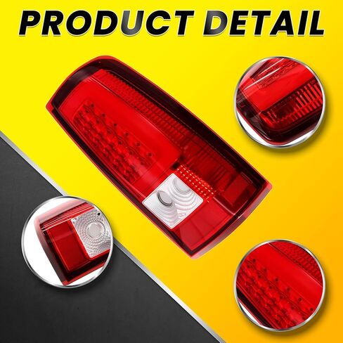 Pair Tail Lights w/Bulbs & Harness Compatible with 2003-2006 Silverado 1500 2500 3500 Taillights Rear Tail Lamps GM2800174 GM2801174 in Kuwait