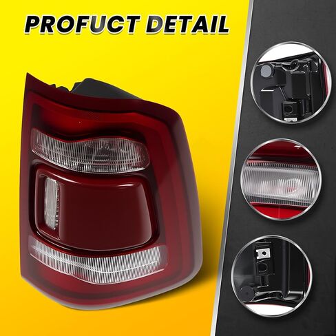 Passenger Side Tail Light Assembly with Blind Spot Compatible with 2019-2023 Ram 1500 Rear Light Taillight (Module Not Included) 68262530AE CH2801217 in Kuwait