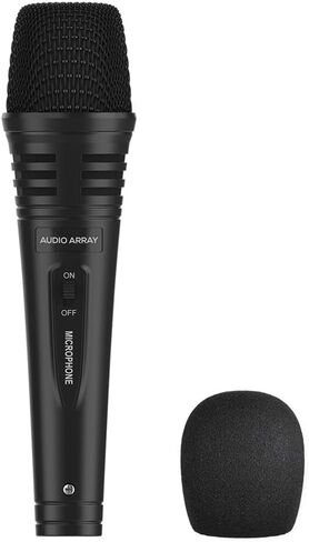 AM-C3 XLR to TRS Unidirectional Dynamic Handheld Karaoke Microphone | 20Hz - 20kHz Response | Premium Metal Build with 3M Cable | Singing/Public Meetings/Studio Recording/Live Sound in Saudi Arabia