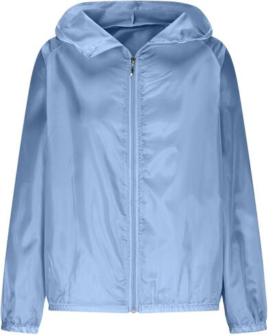 Women Upf 50 Uv Sun Protection Full Zip Up Hoodies Long Sleeve Lightweight Sun Shirts Outdoor Athletic Going Out in Kuwait