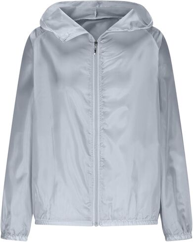 Women Upf 50 Uv Sun Protection Full Zip Up Hoodies Long Sleeve Lightweight Sun Shirts Outdoor Athletic Going Out in Saudi Arabia