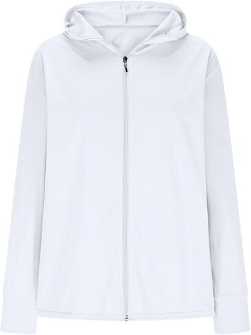 Women Upf 50 Uv Sun Protection Full Zip Up Hoodies Long Sleeve Lightweight Sun Shirts Outdoor Athletic Going Out in Saudi Arabia