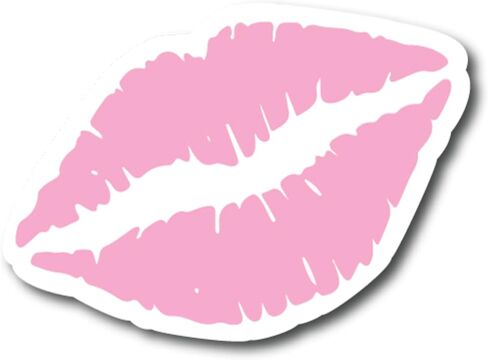 Magnet Me Up Cute Kiss Mark Luscious Blazing Red Lips Car Magnet Decal, 6 Inches, Heavy-Duty Automotive Magnet, Add a Cute Touch of Glamour to Your Car, Truck, SUV, Valentine's Day, Made in USA in Saudi Arabia