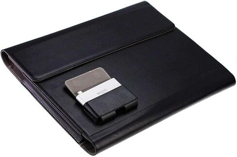 Black Leather Folio Case - Compatible with Acer Predator Helios Neo 16S AI OLED Gaming Laptop in Saudi Arabia