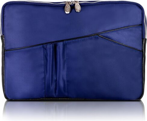 McKlein Crescent, 14" Laptop Sleeve Case with Leather Trim/Laptop or Tablet Bag Case, Sleek Water Repellent Design, Lightweight Business School College Casual in Kuwait