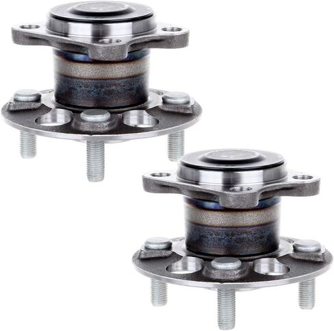 SCITOO 2 x Rear Left and Right Side Wheel Bearing and Hub Assembly 2006 2007 for Toyota for Yaris,Non-ABS 4-Lug 1.5L 512371 in Saudi Arabia