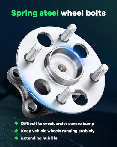 SCITOO 2 x Rear Left and Right Side Wheel Bearing and Hub Assembly 2006 2007 for Toyota for Yaris,Non-ABS 4-Lug 1.5L 512371 in Saudi Arabia