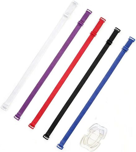 Womens Replacement Bra Straps Convertible Stretchy Lingerie Shoulder Belts with Decorative Letters in Kuwait