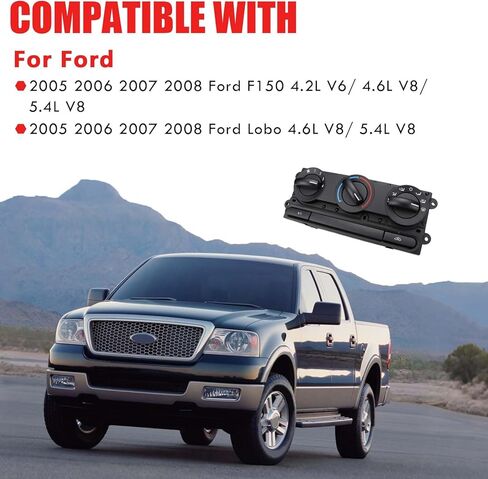 وحدة التحكم في المناخ لسخان HVAC متوافقة مع 2005-2008 Ford F150، Lobo Replace 599-172 5L3419980AA 5L3Z19980AA 6L3419980AA 6L3419980AB 6L3Z19980AA 7L3419980AA in Saudi Arabia
