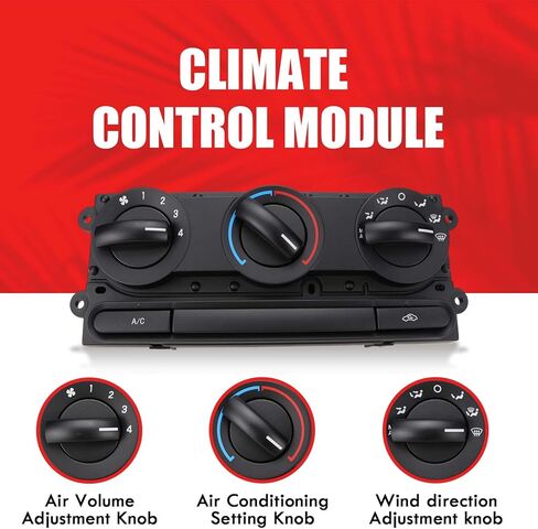 وحدة التحكم في المناخ لسخان HVAC متوافقة مع 2005-2008 Ford F150، Lobo Replace 599-172 5L3419980AA 5L3Z19980AA 6L3419980AA 6L3419980AB 6L3Z19980AA 7L3419980AA in Saudi Arabia