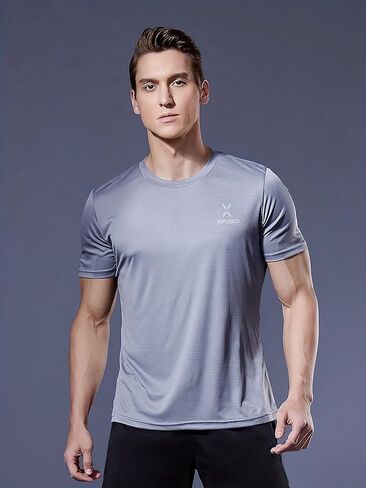 Men's Casual Breathable T-Shirt - Perfect for Outdoo Rexercise Leisure Wear in Saudi Arabia