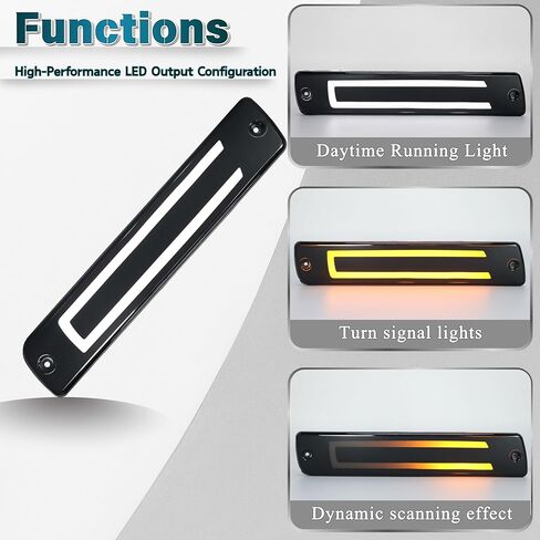 LED Front Bumper Side Marker Lights DRL Amber Sequential Turn Signal Lamps Fog Light Feature Kit for 1991-1997 Toyota Land Cruiser 80 Series LC80 FJ80 FZJ80 HDJ80 HZJ80 &Lexus LX450 1995-1997 in Saudi Arabia
