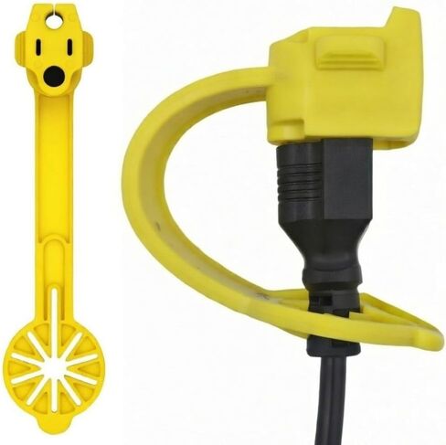 Prong Protector Outdoor Plug Cover for 120-Volt Plugs - Outside Plug Protectors for Extension Cord Cap End, 3-Prong Heater Block End Covers (20, Orange) in Saudi Arabia