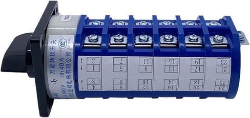 1PCS 40A Cam Switch 24 Terminals 5 Positions DIY Rotary Changeover Switches LW5-40/6 Control Different Loads in Kuwait