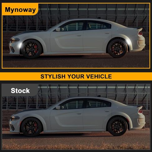 4-Pack Smoked Lens White LED Side Marker Light for Dodg'e Charger (2015-2026) | Front & Rear Fender Lamp Assembly Parking Lamp | Replacement OE 68214404AA, 68214405AA, 68214126AA, 68214127AA in Kuwait