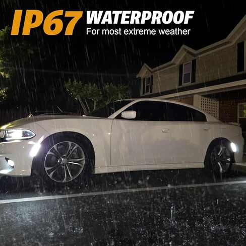 4-Pack Smoked Lens White LED Side Marker Light for Dodg'e Charger (2015-2026) | Front & Rear Fender Lamp Assembly Parking Lamp | Replacement OE 68214404AA, 68214405AA, 68214126AA, 68214127AA in Kuwait