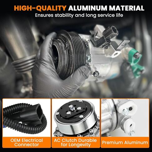 ضاغط تيار متردد 4034409C4 متوافق مع 2014-2019 International Durastar 4300 4400 4300LP MV607، ضاغط تكييف الهواء يستبدل 4034409C1 4034409C2 4034409C3 QP1934 in Saudi Arabia