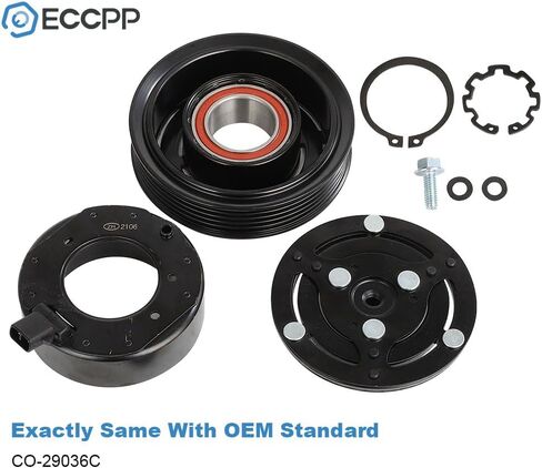 ECCPP A/C قابض الضاغط 2012-2019 لشركة فيات 500 L4 1.4L 2009 لشركة فيات برافو L4 1.4L قابض تيار متردد للتبريد السريع in Saudi Arabia