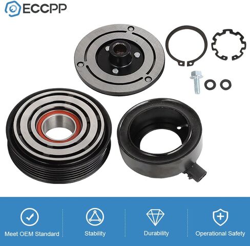 ECCPP A/C قابض الضاغط 2012-2019 لشركة فيات 500 L4 1.4L 2009 لشركة فيات برافو L4 1.4L قابض تيار متردد للتبريد السريع in Saudi Arabia