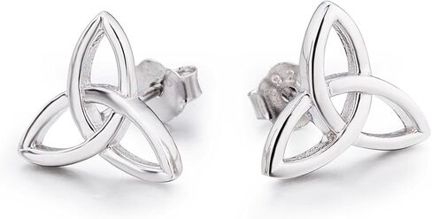 Celtic Stud Earrings Sterling Silver Celtics Jewelry Triquetra Knot Earrings Studs for Women Teen Girls in Saudi Arabia