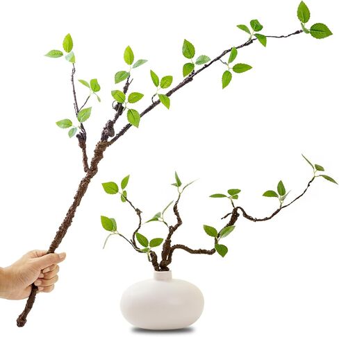 1pcs Fake Plants Greenery Stems Artificial Flower Stems Adjustable in Any Shape Artificial Plants Indoor Vase Filler Branches for Vase Home Decorations Thanksgiving Decorations in Saudi Arabia