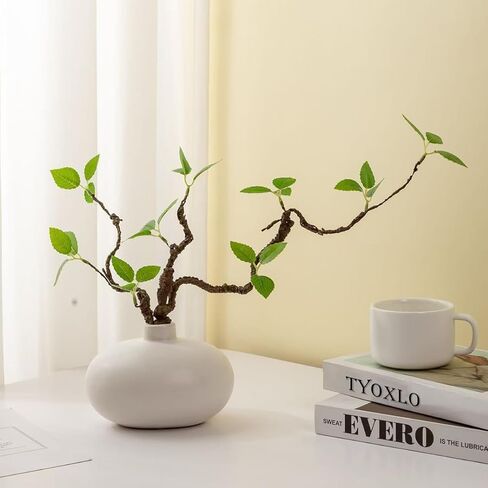 1pcs Fake Plants Greenery Stems Artificial Flower Stems Adjustable in Any Shape Artificial Plants Indoor Vase Filler Branches for Vase Home Decorations Thanksgiving Decorations in Saudi Arabia
