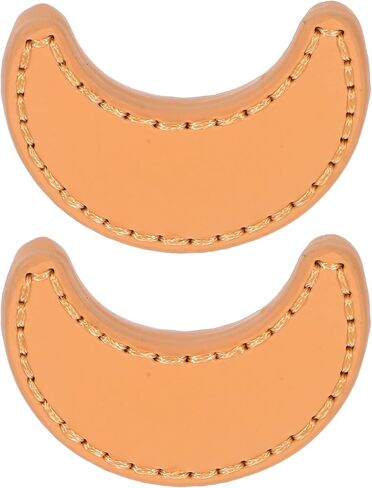 Veemoon 2pcs Moon Shape Drawer Pulls for ’ Wardrobe Doors, Single Hole Pu Leather Handles, Thickened Brass Furniture Hardware, Chinese Style Cabinet Accessories for ’s Room in Saudi Arabia