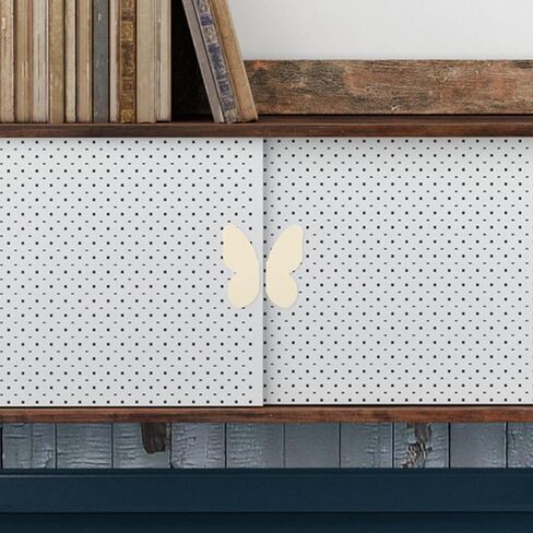 Butterfly Drawer Knobs for Furniture, Cute Cabinet Door Handles, 32mm Hole Spacing, Light Beige Color, 1 Pair for ’s Room Dressers and Cabinets in Kuwait