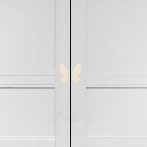 Butterfly Drawer Knobs for Furniture, Cute Cabinet Door Handles, 32mm Hole Spacing, Light Beige Color, 1 Pair for ’s Room Dressers and Cabinets in Kuwait