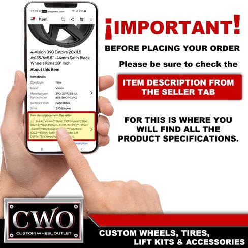 Vision 84 D Window 15x8 5x4.75" -19mm Gloss Black Wheel Rim in Kuwait