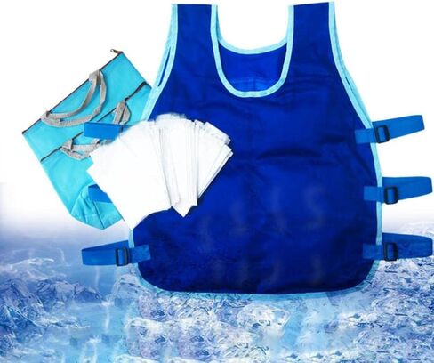 Ice Vest Cooling Vest For Men Women Ice Cube Vest Ice Cooling Vest With Cooling Packs For Men Women Cool Shirt For Summer Hot Weather Outdoor Sports Working 24 Ice Bag in Saudi Arabia