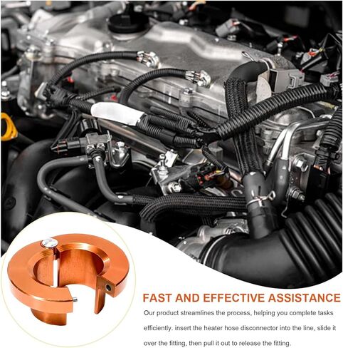 Sun Walker 39190 Heater Hose Quick Disconnect Tool, 3/4" Heater Line Quick Release Tools Replacement, Aluminum Alloy Line Quick-Connect Tools for Automotive Heaters Hoses in Kuwait