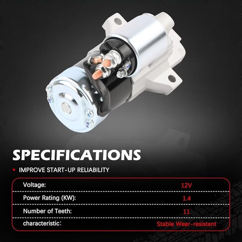 كاتب 19227 1.2V 1.4kw 11T 2.0L 2.5L مناسب للتركيز 2013-2016 لـ Fusion-Auto Turbo لـ Fusion-Auto 12-16 لـ MKT 13-14 MKZ 13-16 قطع غيار محرك السيارة in Saudi Arabia