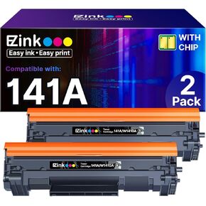 E-Z Ink 141A Toner Cartridge Compatible Replacement for HP 141A Black LaserJet Toner Cartridge W1410A 141X W1410X for HP LaserJet Pro M110w MFP M139w M140w Printers (2 Black, with Chip) in Kuwait