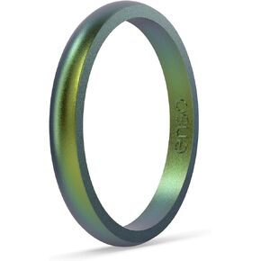 Enso Rings Halo Legend Silicone Ring - Made in The USA - an Ultra Comfortable, Breathable, and Safe Silicone Ring - Men's and Women's Silicone Wedding Ring in Saudi Arabia