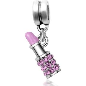LaBenie Dangle Pink Lipstick Charm Bead in Saudi Arabia