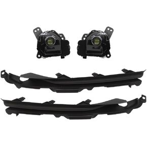 Fog Light Assembly Compatible with CX9 CX-9 2016 2017 2018 2019 2020 2021 2022 2023 Left and Right Side Front Driving Lamp w/Black Cover and Bulbs Not Halogen GHP951680A GHP951690A in Kuwait