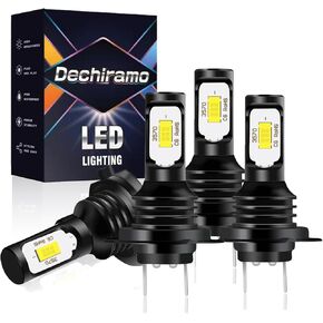 متوافق مع Hyundai Tucson 2016 2017 2018 Hi/Lo Beam، H7 شعاع عالٍ وH7 شعاع منخفض، 6500K توصيل وتشغيل أبيض، مصابيح إضاءة الضباب (عبوة من 4) in Kuwait