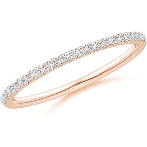Lab Grown Diamond Half Eternity Wedding Ring in Silver/ 14K Gold/Platinum Vintage Style | April Birthstone Jewelry, Wedding, Valentine, Birthday, Anniversary, Christmas Gift For Women in Saudi Arabia