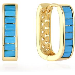 Gold Huggie Hoop Earrings Hypoallergenic Earrings Women Cubic Zirconia Jewelry Gift in Kuwait