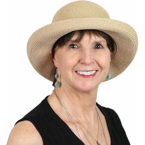 Hats Scarves & More Sun Hat for Petite Women with Small Heads 50+ UPF Adjustable Small Brim Packable Sausalito in Kuwait