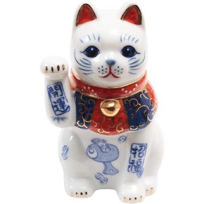 Lucky Cat, 3.8 inches, Tradition of Seto Ware, Good Luck Charms, Japanese Decor, Porcelain, with Box, 7437-Z-US in Saudi Arabia