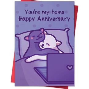 Happy Anniversary Card,Anniversary Card Gifts for Husband Wife Boyfriend Girlfriend Couples,Wedding Anniversary Cards for Partner Men Women Him Her in Kuwait