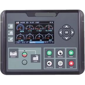 جهاز التحكم DC60D DC62D DC60DR DC62DR مولد السيارات بدء إيقاف وحدة التحكم الملونة عرض أجزاء مجموعة مولد غاز الديزل (DC62DR مع RS485) in Kuwait